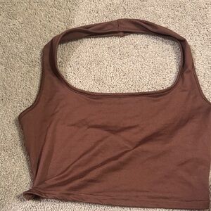 Shein Women's Brown Sleeveless Top
